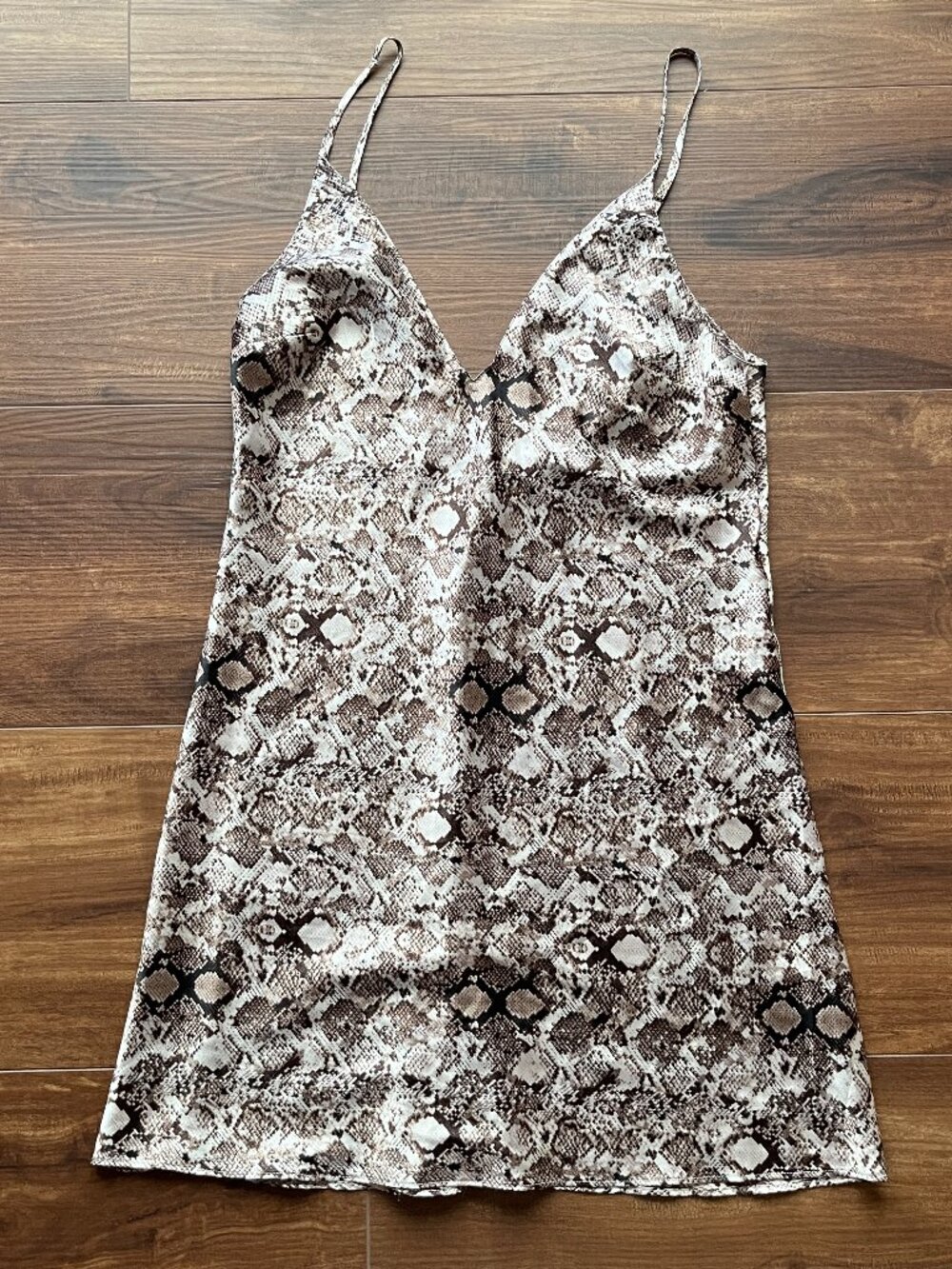 Victoria's secret snake skin slip satin dress summer mob wife glam party y2k